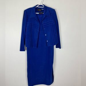 M H M Melissa Harper 2 Piece Dress Set Dress and Top Size 8 Petite